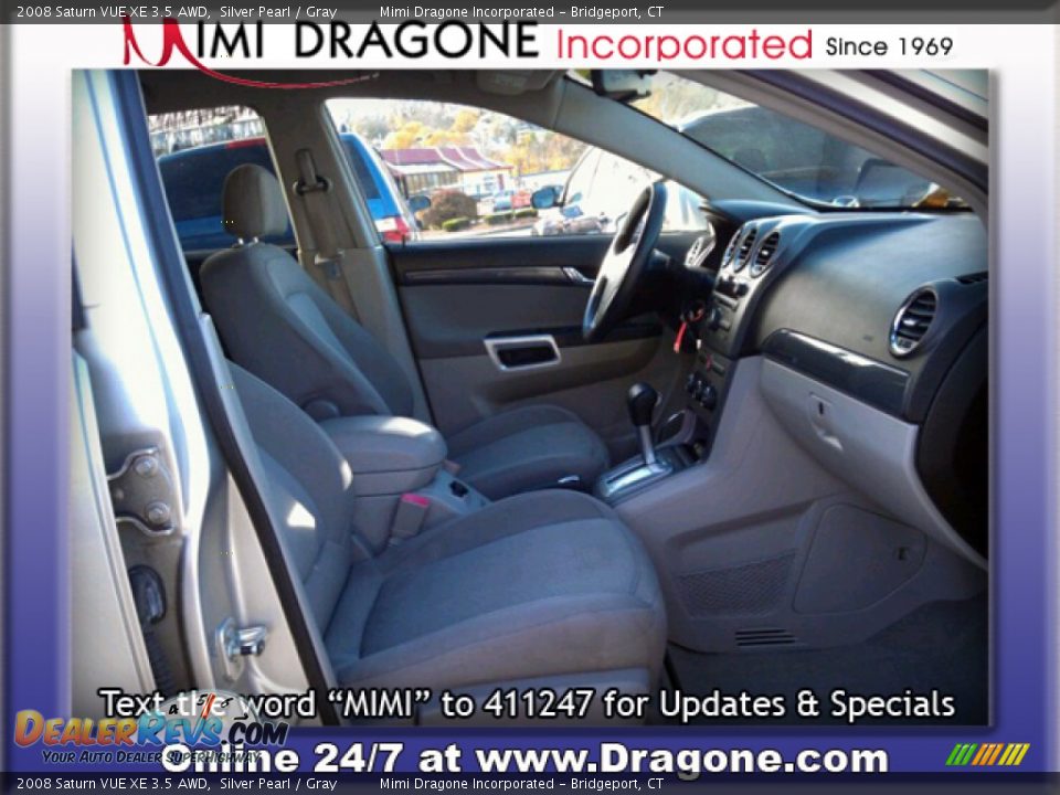 2008 Saturn VUE XE 3.5 AWD Silver Pearl / Gray Photo #16