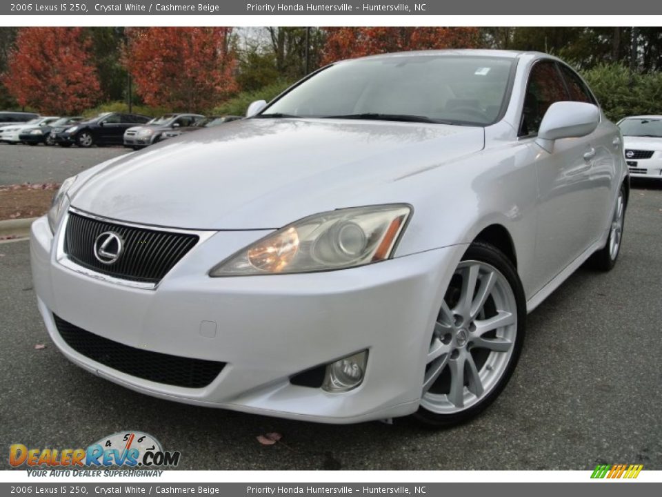 2006 Lexus IS 250 Crystal White / Cashmere Beige Photo #1
