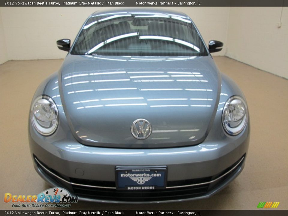 2012 Volkswagen Beetle Turbo Platinum Gray Metallic / Titan Black Photo #2