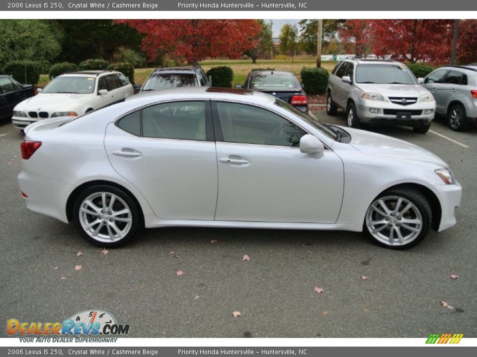 2006 Lexus IS 250 Crystal White / Cashmere Beige Photo #3