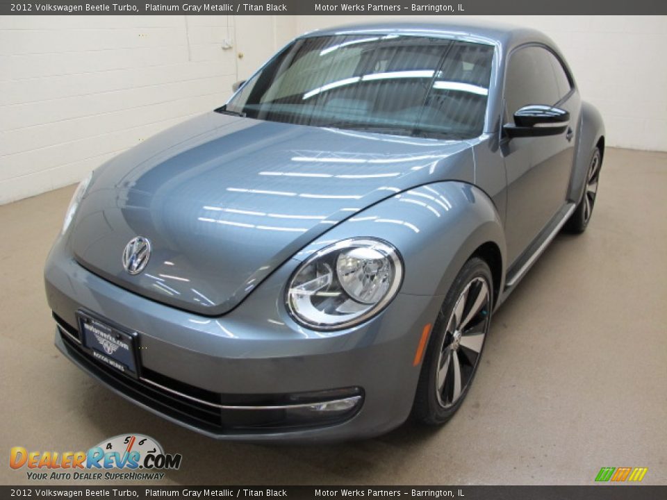 2012 Volkswagen Beetle Turbo Platinum Gray Metallic / Titan Black Photo #4