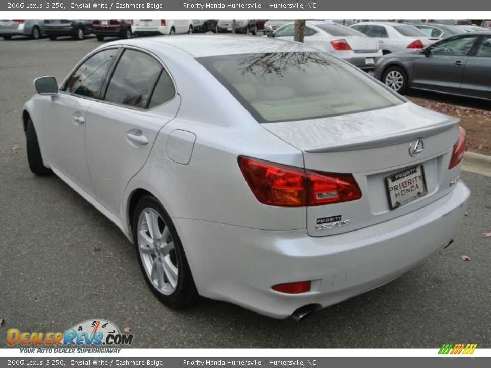 2006 Lexus IS 250 Crystal White / Cashmere Beige Photo #5