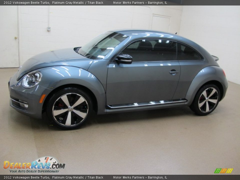 2012 Volkswagen Beetle Turbo Platinum Gray Metallic / Titan Black Photo #5