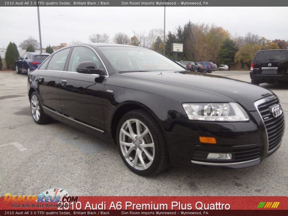 2010 Audi A6 3.0 TFSI quattro Sedan Brilliant Black / Black Photo #1
