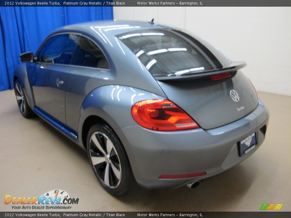 2012 Volkswagen Beetle Turbo Platinum Gray Metallic / Titan Black Photo #6