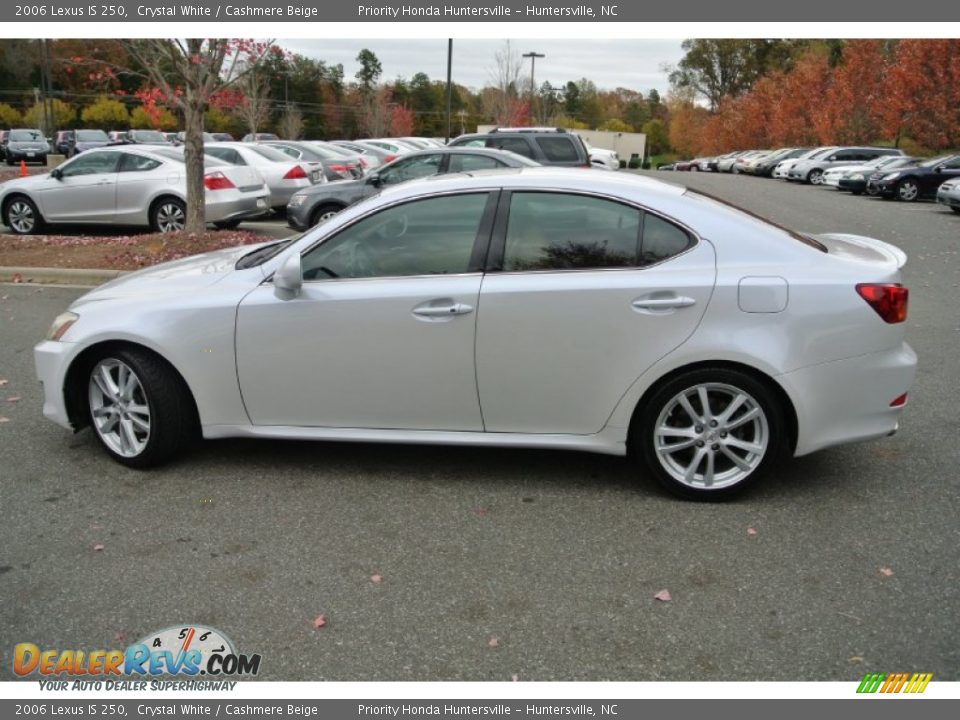 2006 Lexus IS 250 Crystal White / Cashmere Beige Photo #6