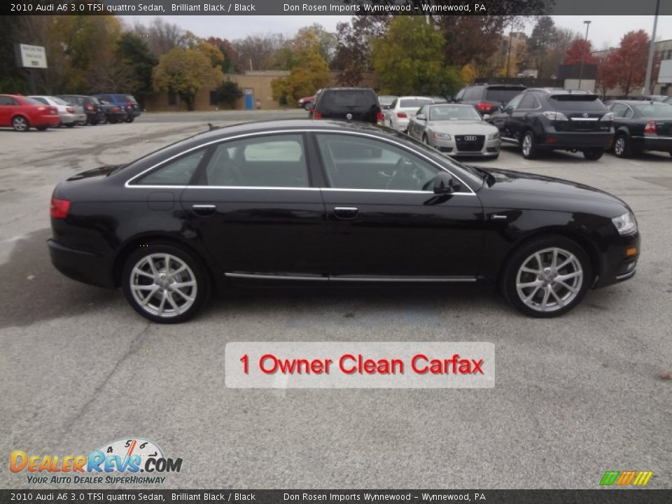 2010 Audi A6 3.0 TFSI quattro Sedan Brilliant Black / Black Photo #2
