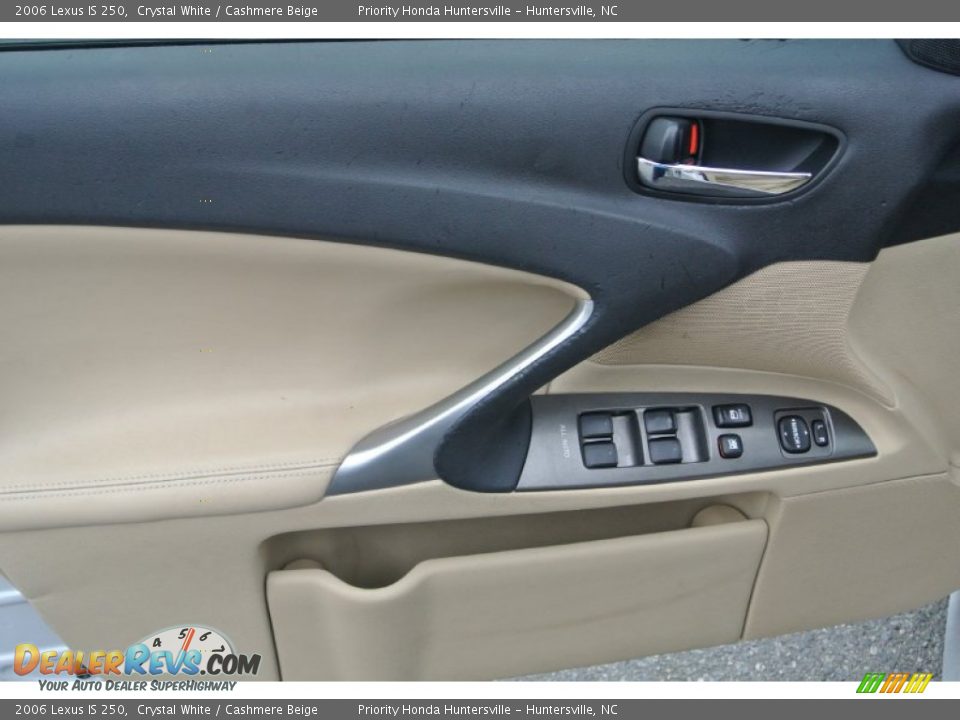 2006 Lexus IS 250 Crystal White / Cashmere Beige Photo #10