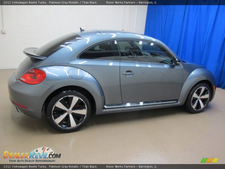 2012 Volkswagen Beetle Turbo Platinum Gray Metallic / Titan Black Photo #10