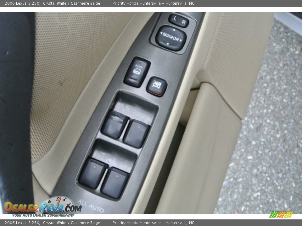 2006 Lexus IS 250 Crystal White / Cashmere Beige Photo #11