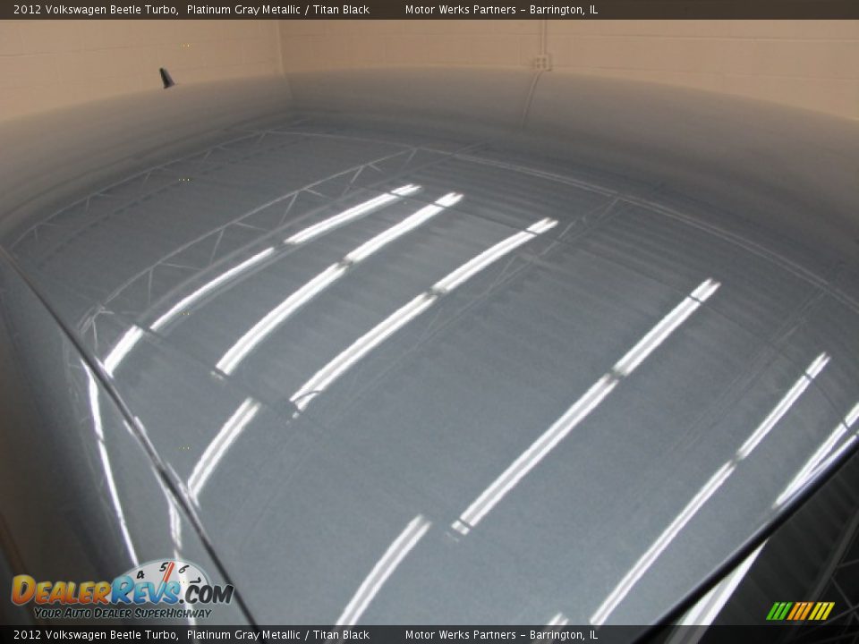 2012 Volkswagen Beetle Turbo Platinum Gray Metallic / Titan Black Photo #12