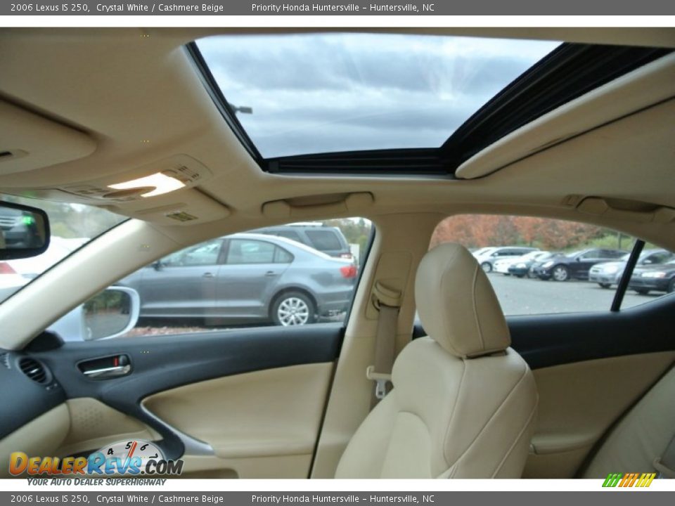 2006 Lexus IS 250 Crystal White / Cashmere Beige Photo #12