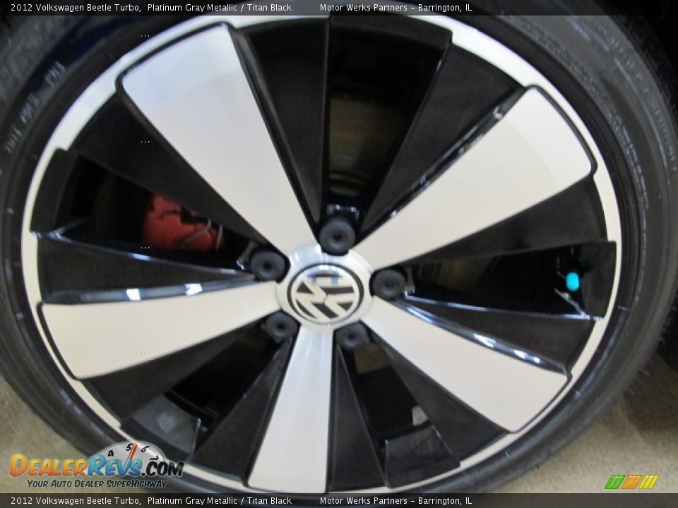 2012 Volkswagen Beetle Turbo Platinum Gray Metallic / Titan Black Photo #13