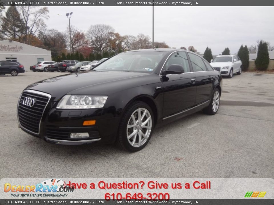 2010 Audi A6 3.0 TFSI quattro Sedan Brilliant Black / Black Photo #7
