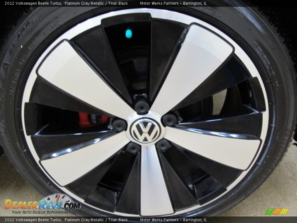 2012 Volkswagen Beetle Turbo Platinum Gray Metallic / Titan Black Photo #14