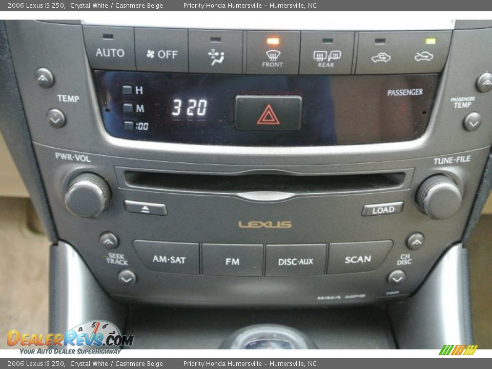 2006 Lexus IS 250 Crystal White / Cashmere Beige Photo #15