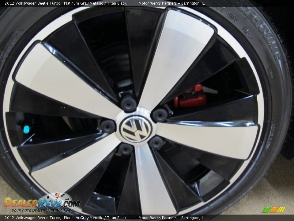 2012 Volkswagen Beetle Turbo Platinum Gray Metallic / Titan Black Photo #15