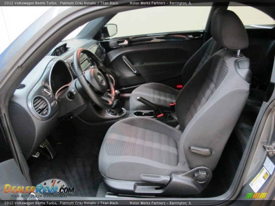 2012 Volkswagen Beetle Turbo Platinum Gray Metallic / Titan Black Photo #17