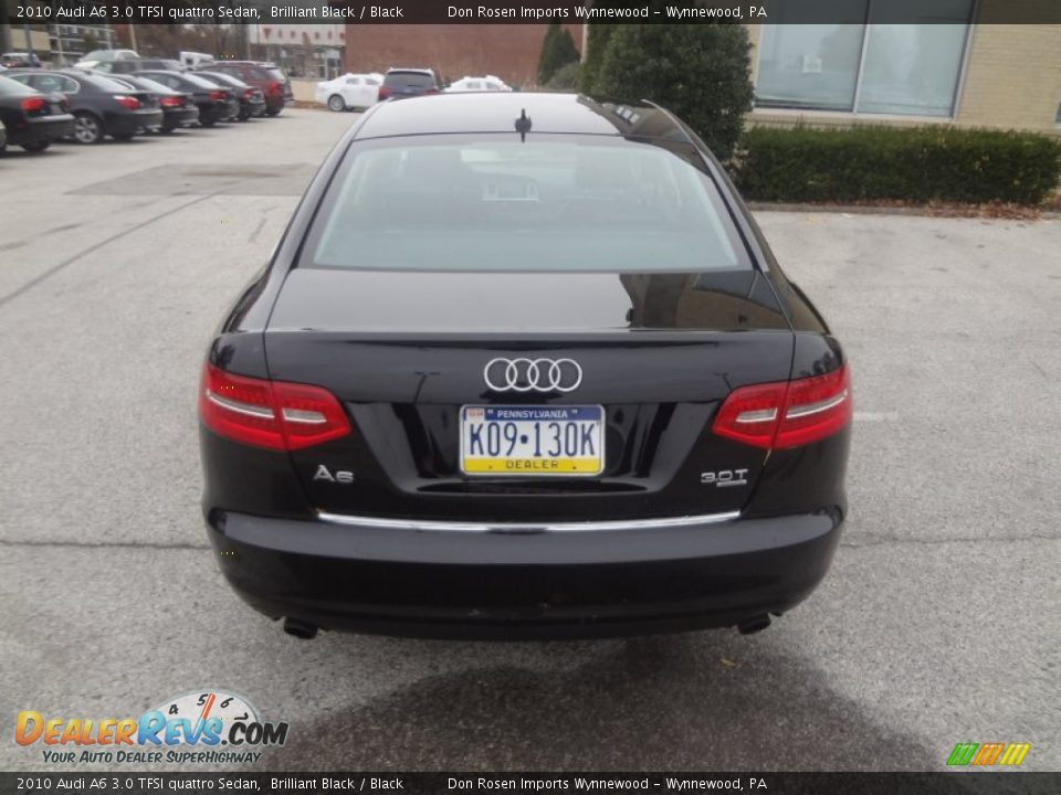 2010 Audi A6 3.0 TFSI quattro Sedan Brilliant Black / Black Photo #11