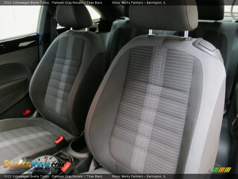 2012 Volkswagen Beetle Turbo Platinum Gray Metallic / Titan Black Photo #18