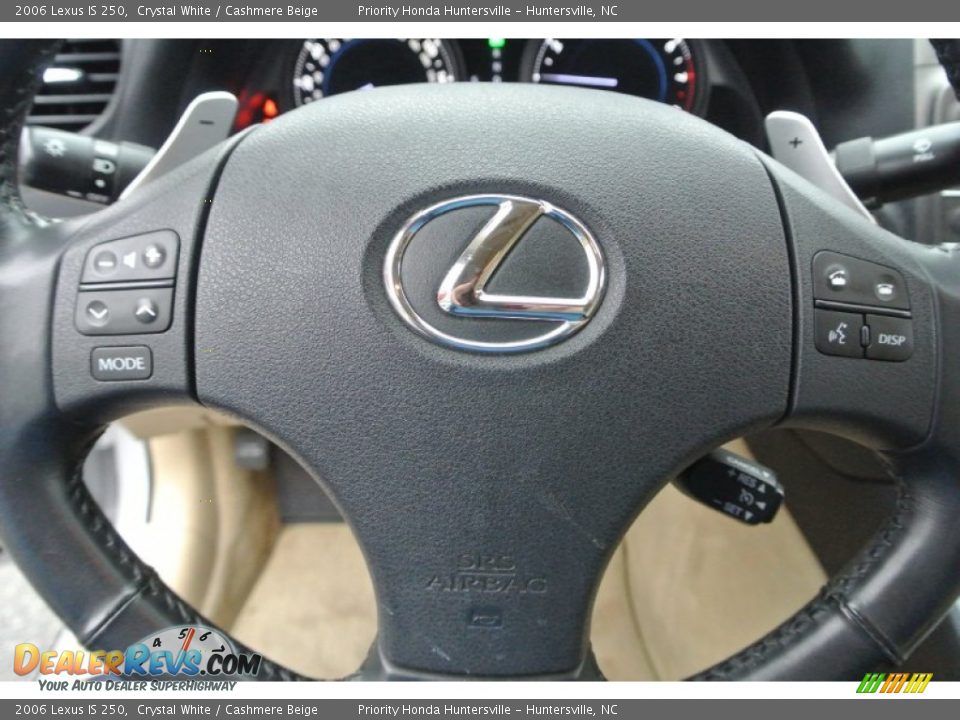 2006 Lexus IS 250 Crystal White / Cashmere Beige Photo #19
