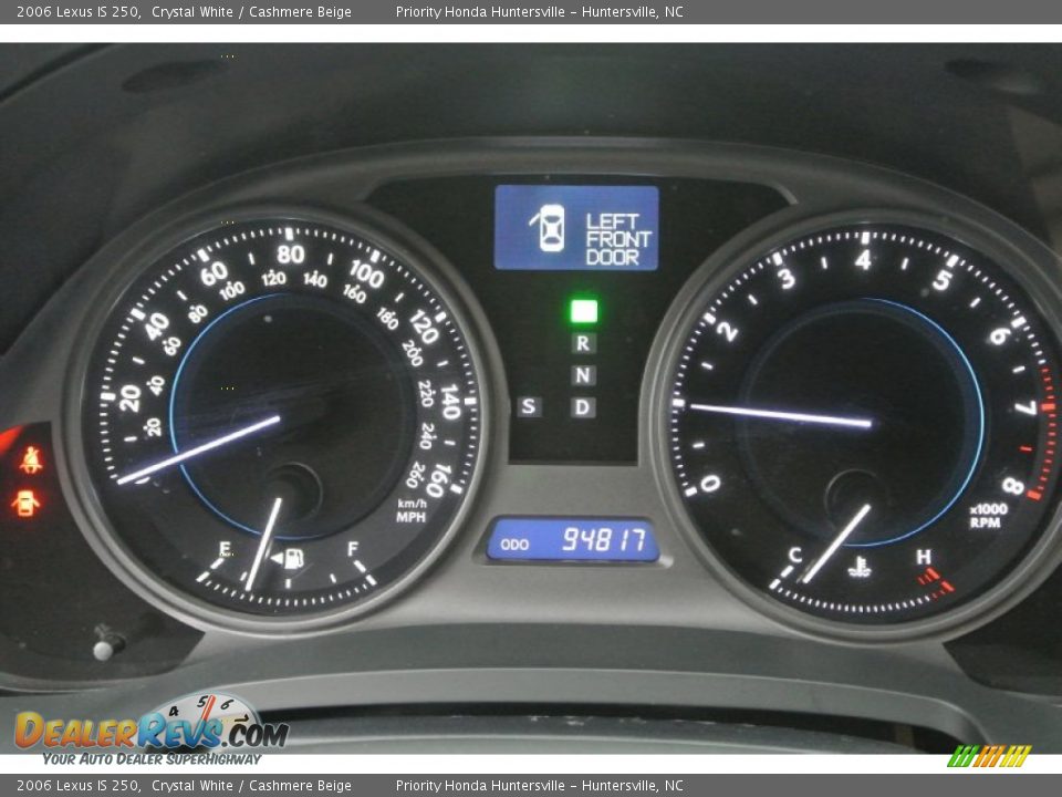 2006 Lexus IS 250 Crystal White / Cashmere Beige Photo #20