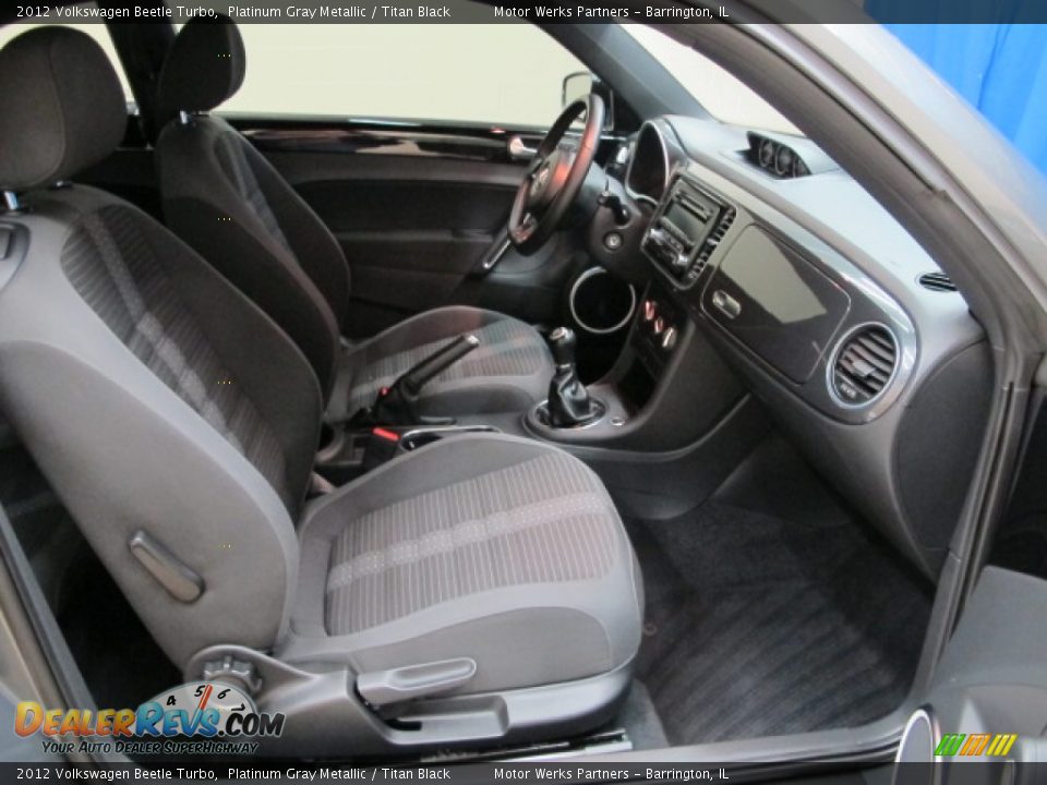 2012 Volkswagen Beetle Turbo Platinum Gray Metallic / Titan Black Photo #21