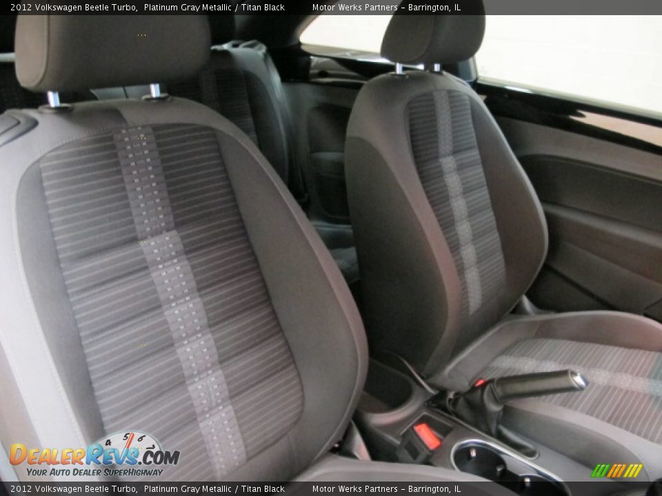 2012 Volkswagen Beetle Turbo Platinum Gray Metallic / Titan Black Photo #22