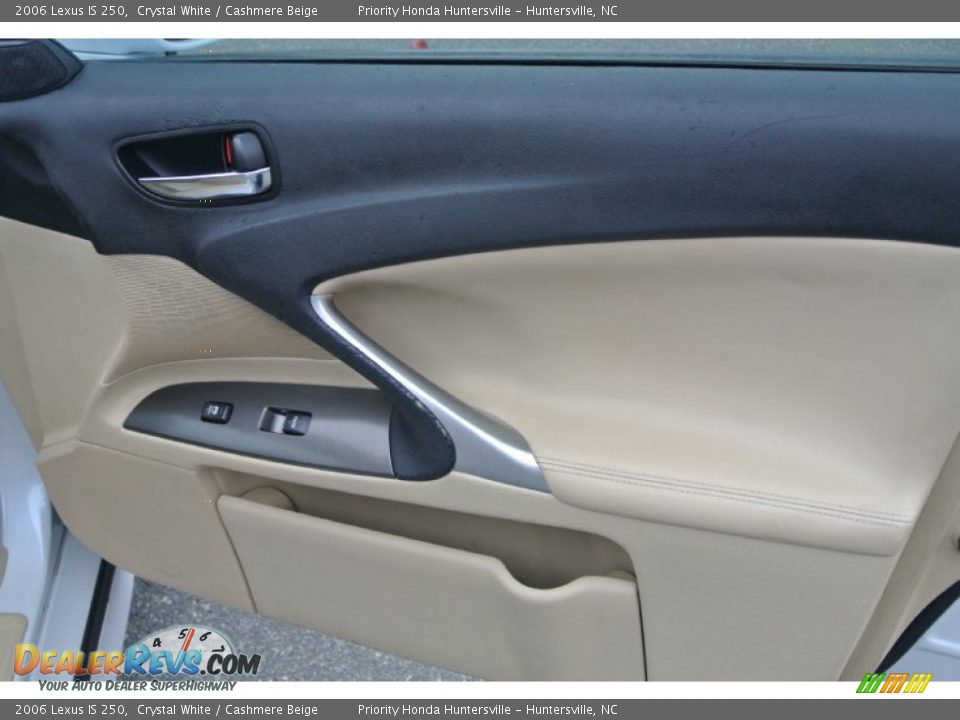 2006 Lexus IS 250 Crystal White / Cashmere Beige Photo #24