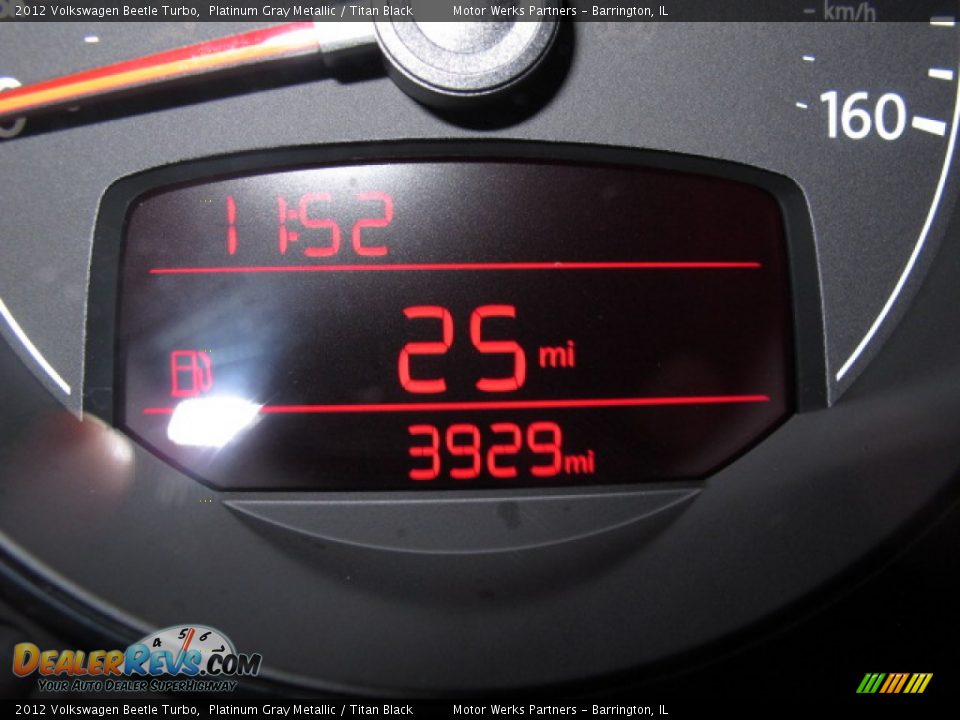 2012 Volkswagen Beetle Turbo Platinum Gray Metallic / Titan Black Photo #26