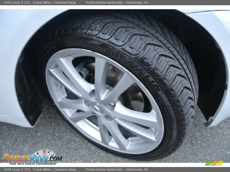 2006 Lexus IS 250 Crystal White / Cashmere Beige Photo #26