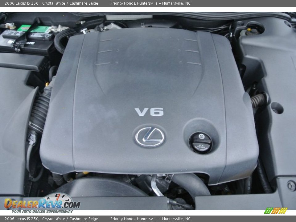 2006 Lexus IS 250 Crystal White / Cashmere Beige Photo #27