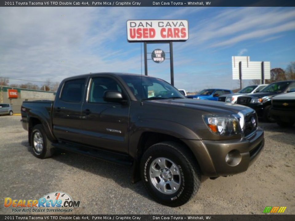2011 Toyota Tacoma V6 TRD Double Cab 4x4 Pyrite Mica / Graphite Gray Photo #1