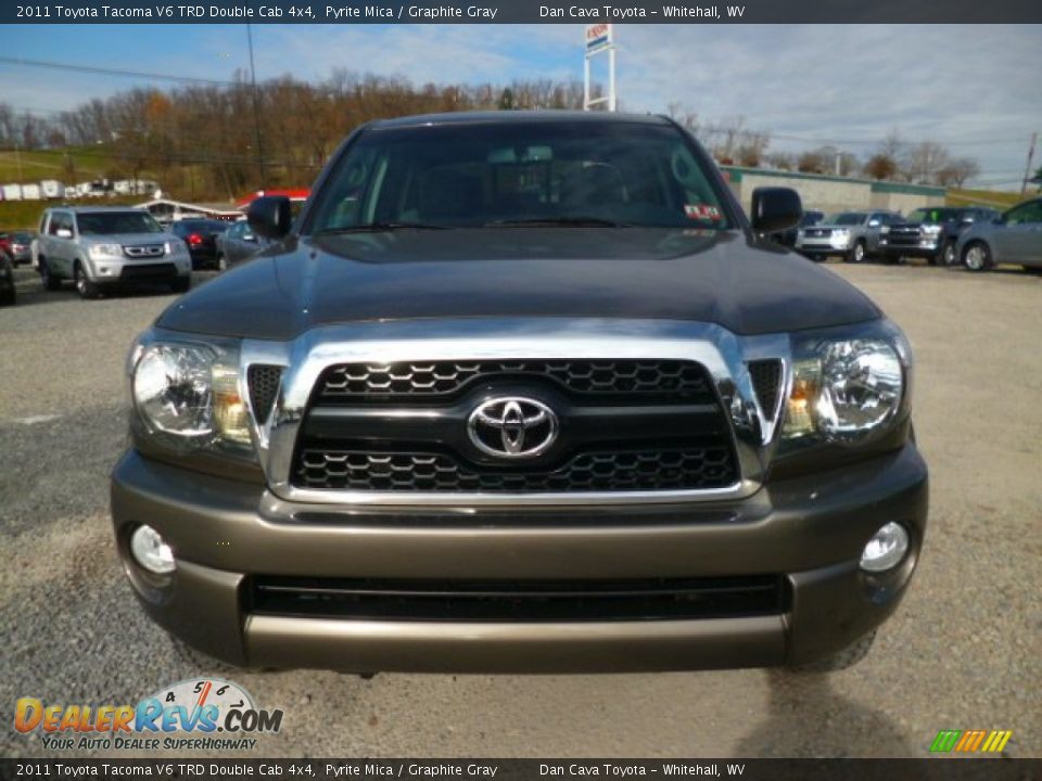 2011 Toyota Tacoma V6 TRD Double Cab 4x4 Pyrite Mica / Graphite Gray Photo #2