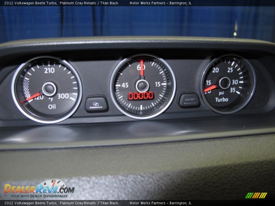 2012 Volkswagen Beetle Turbo Platinum Gray Metallic / Titan Black Photo #29