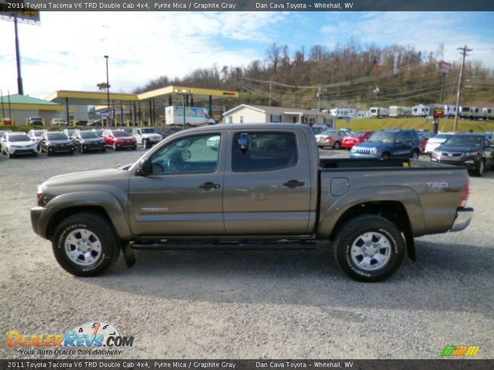 2011 Toyota Tacoma V6 TRD Double Cab 4x4 Pyrite Mica / Graphite Gray Photo #4