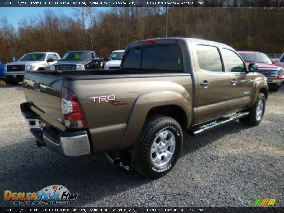 2011 Toyota Tacoma V6 TRD Double Cab 4x4 Pyrite Mica / Graphite Gray Photo #6