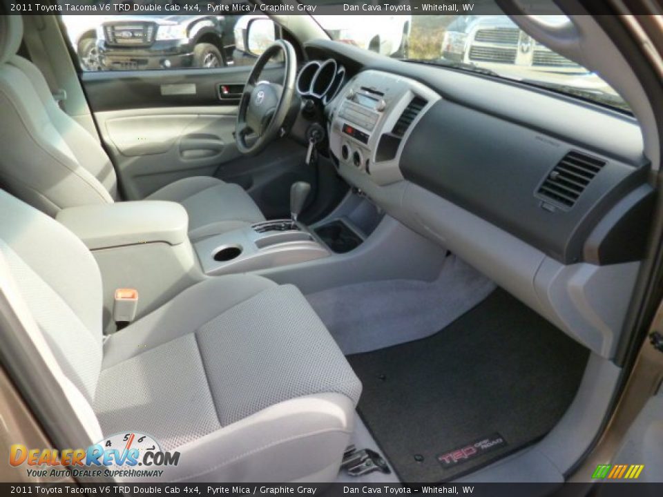 2011 Toyota Tacoma V6 TRD Double Cab 4x4 Pyrite Mica / Graphite Gray Photo #8