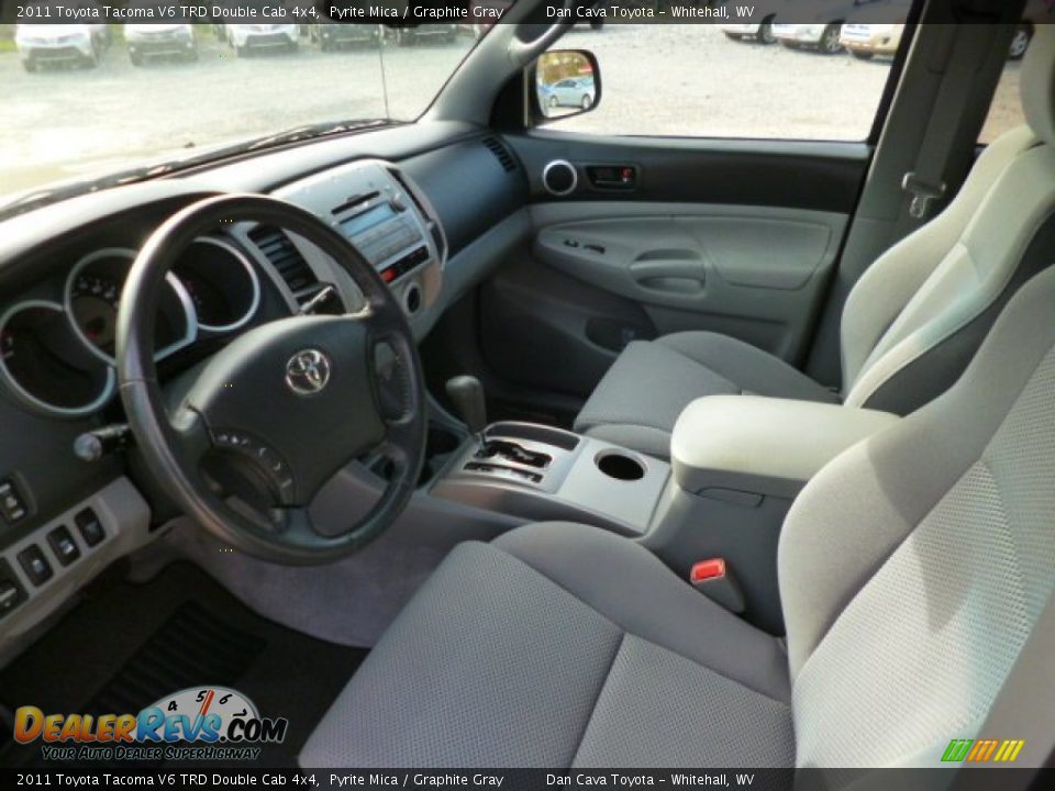 2011 Toyota Tacoma V6 TRD Double Cab 4x4 Pyrite Mica / Graphite Gray Photo #11