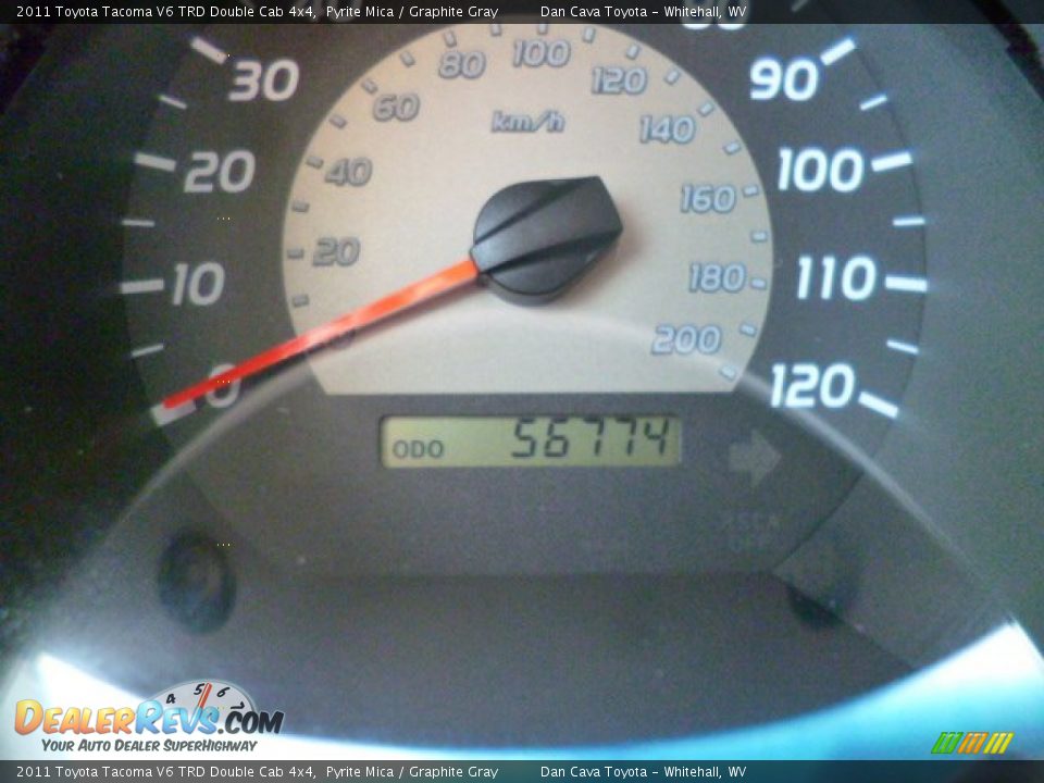 2011 Toyota Tacoma V6 TRD Double Cab 4x4 Pyrite Mica / Graphite Gray Photo #15