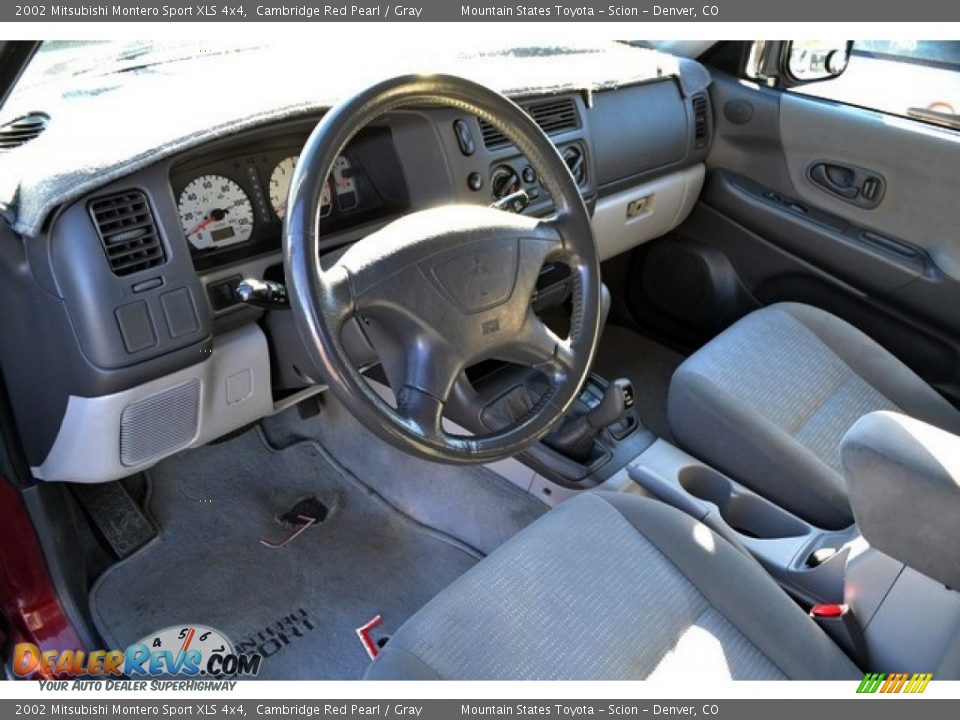 2002 Mitsubishi Montero Sport XLS 4x4 Cambridge Red Pearl / Gray Photo #5