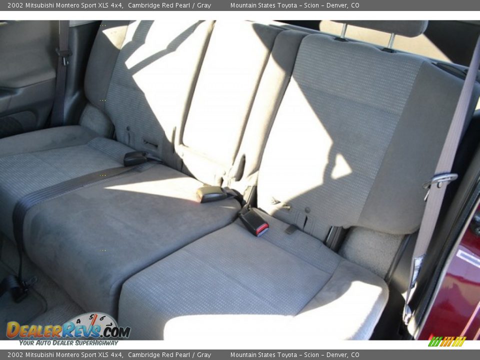 2002 Mitsubishi Montero Sport XLS 4x4 Cambridge Red Pearl / Gray Photo #6