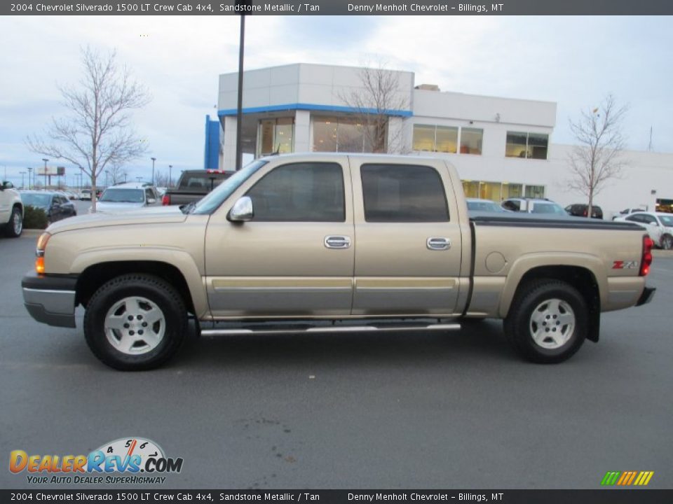 2004 Chevrolet Silverado 1500 LT Crew Cab 4x4 Sandstone Metallic / Tan Photo #3