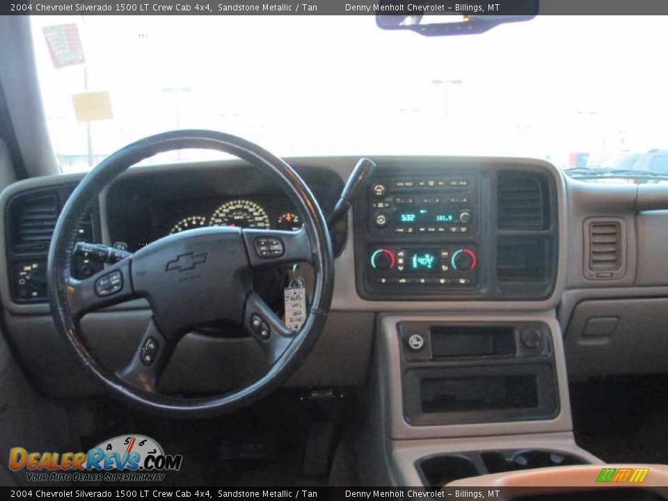 2004 Chevrolet Silverado 1500 LT Crew Cab 4x4 Sandstone Metallic / Tan Photo #10