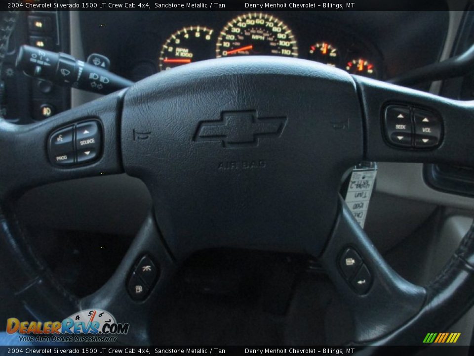 2004 Chevrolet Silverado 1500 LT Crew Cab 4x4 Sandstone Metallic / Tan Photo #15