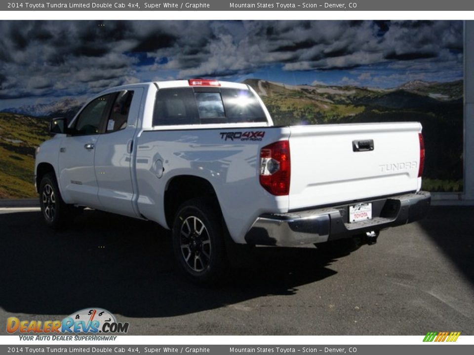 2014 Toyota Tundra Limited Double Cab 4x4 Super White / Graphite Photo #3