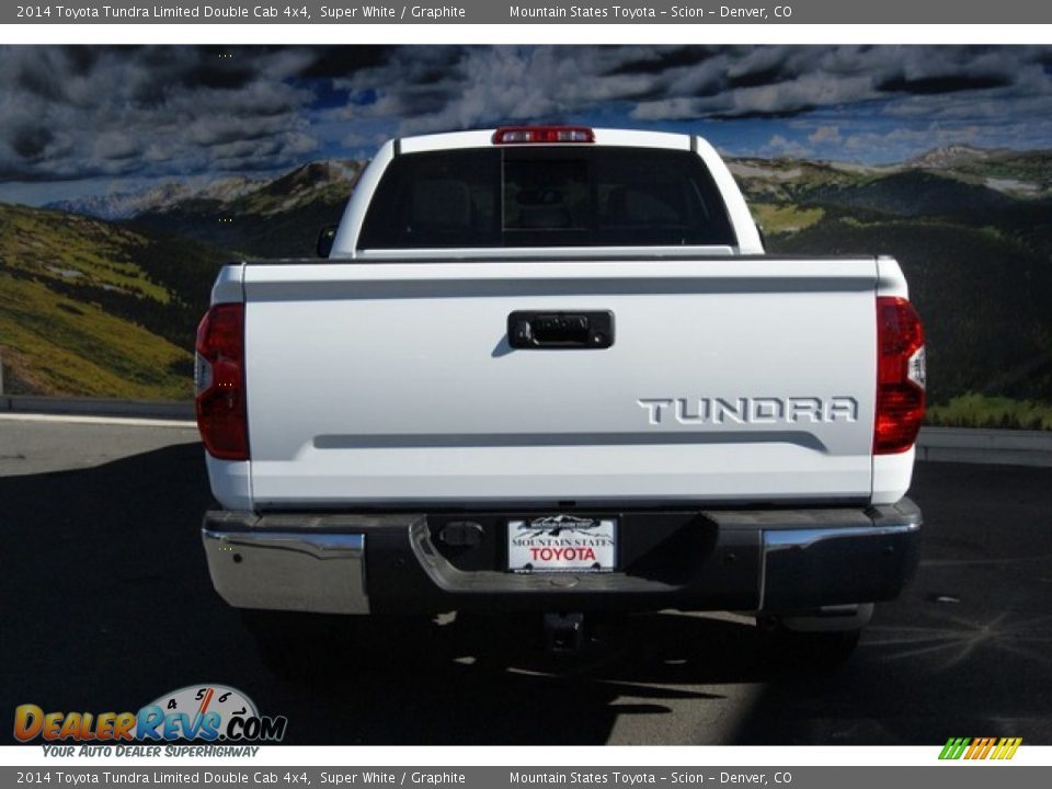 2014 Toyota Tundra Limited Double Cab 4x4 Super White / Graphite Photo #4