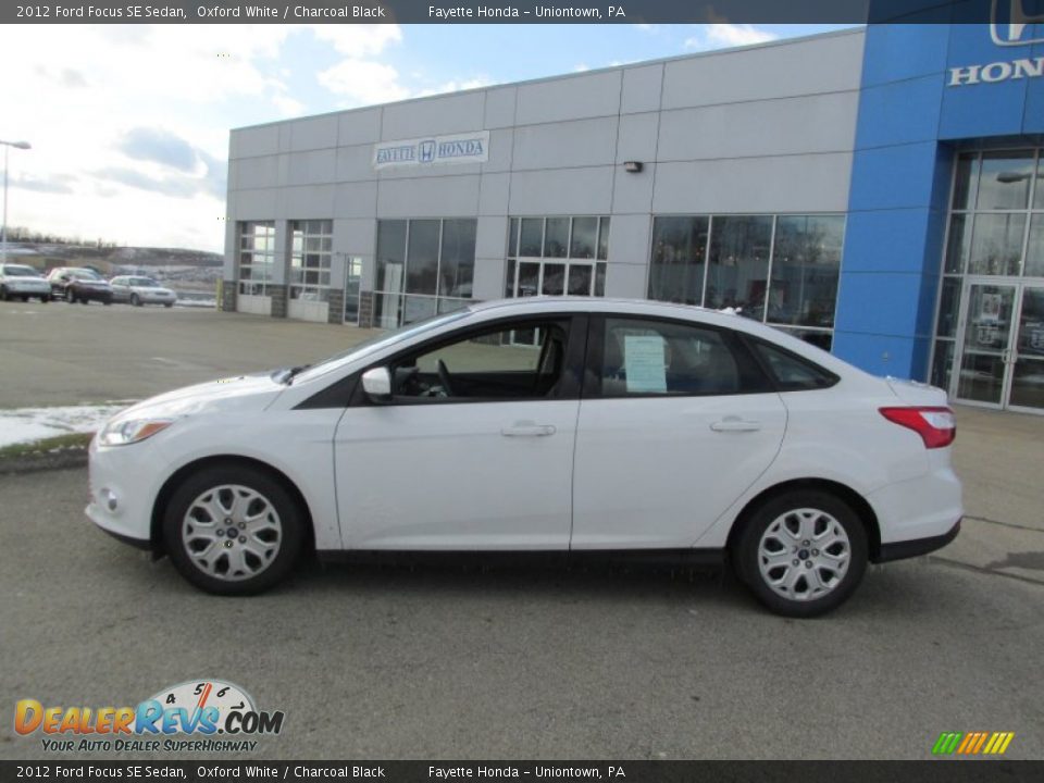 2012 Ford Focus SE Sedan Oxford White / Charcoal Black Photo #2