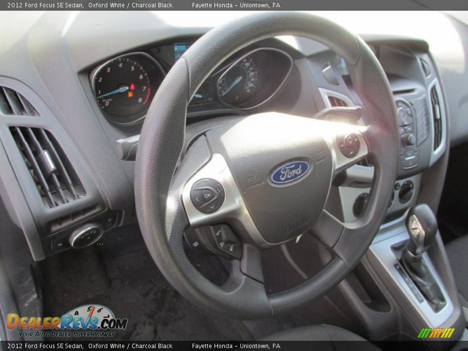 2012 Ford Focus SE Sedan Oxford White / Charcoal Black Photo #10