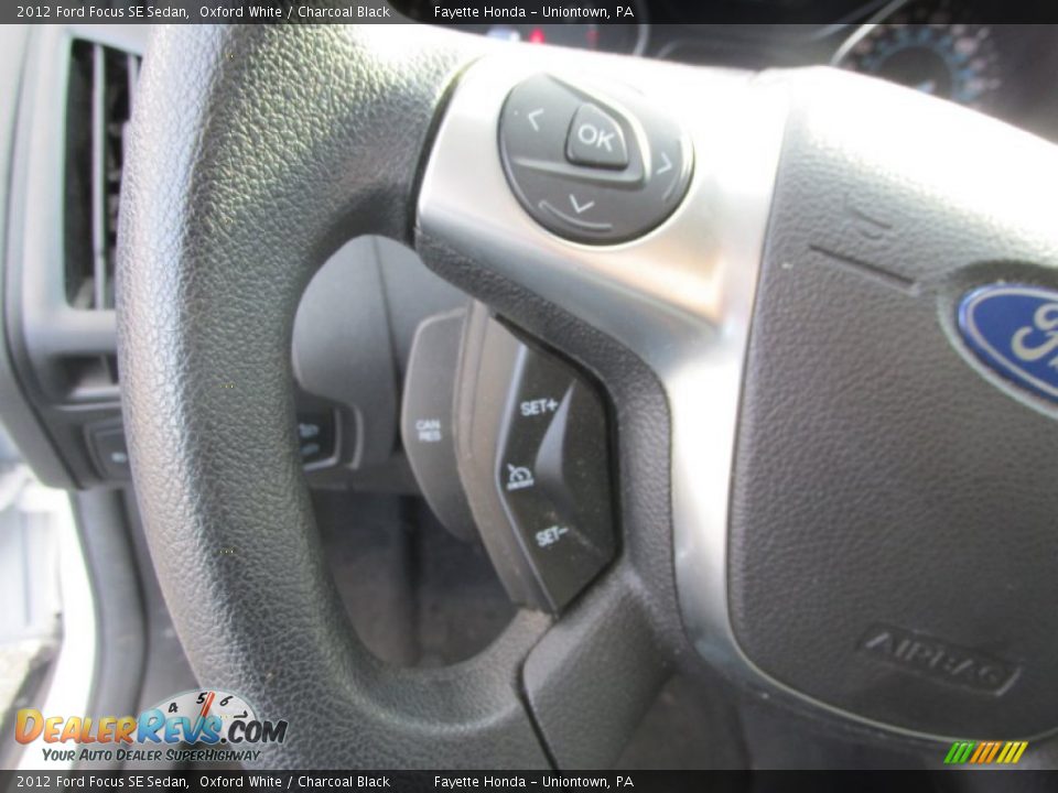 2012 Ford Focus SE Sedan Oxford White / Charcoal Black Photo #14